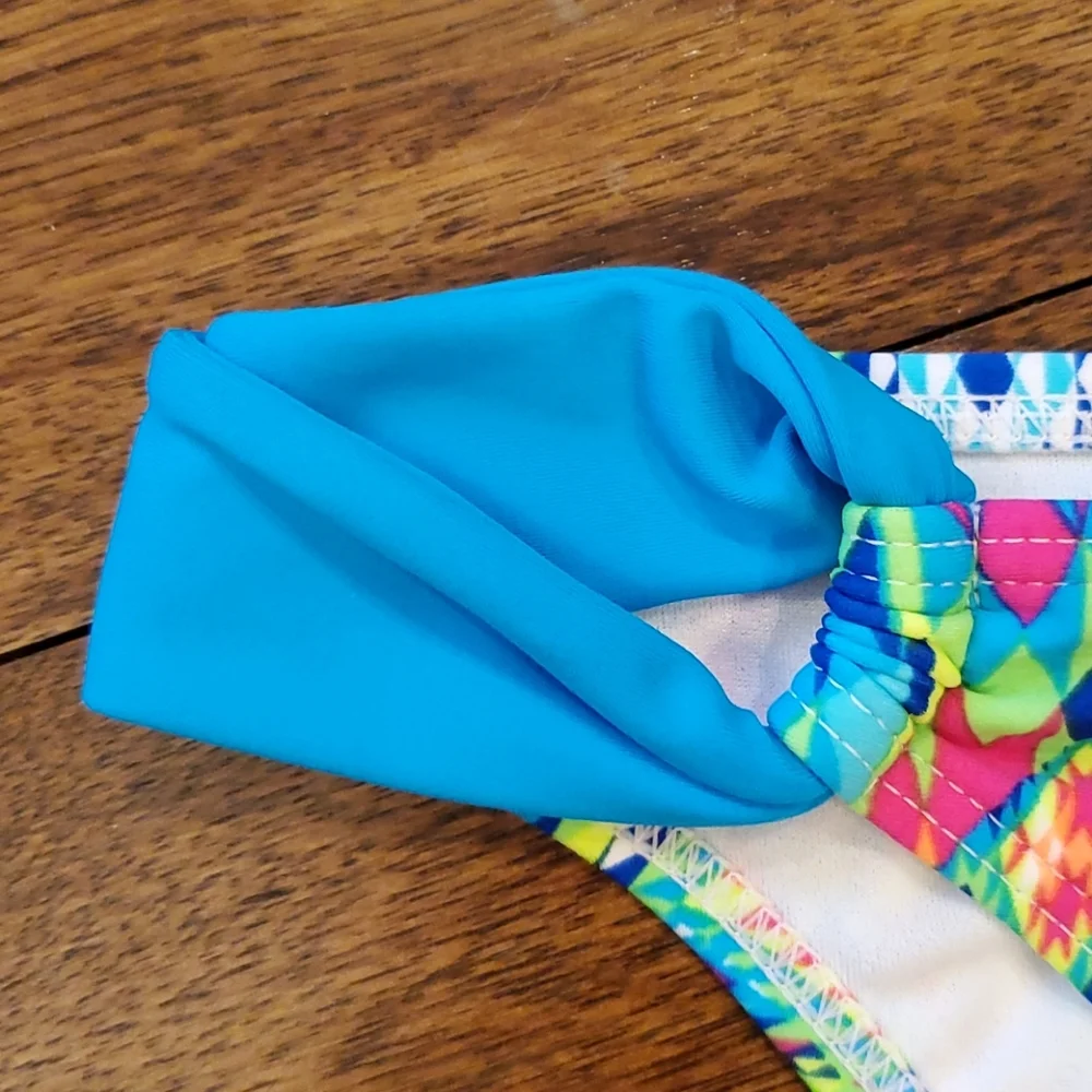 Gossip womens geometric print swim bottoms size S